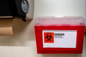 Are Your Sharps Containers Mounted Properly?