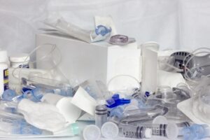 Biomedical waste - infusion kits, needles and packaging,