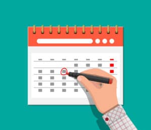 Calendar illustration for blog post 